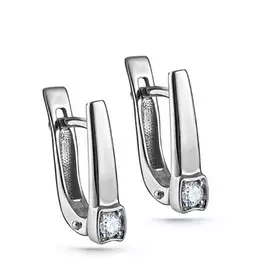 Серьги с английским замком из золота 12-11267-1000
