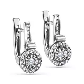 Серьги с английским замком из золота 12-11276-1000