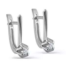 Серьги с английским замком из золота 12-11277-1000