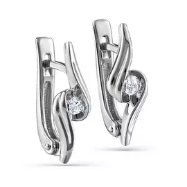 Серьги с английским замком из золота 12-11281-1000
