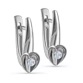 Серьги с английским замком из золота 12-11282-1000