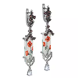 Серьги с английским замком из золота 12-11283-8522