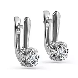 Серьги с английским замком из золота 12-11292-1000