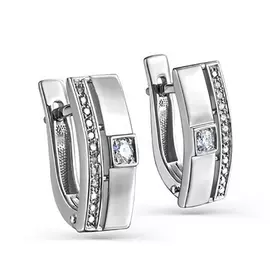 Серьги с английским замком из золота 12-11293-1000