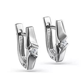 Серьги с английским замком из золота 12-11296-1000