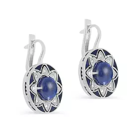 Серьги с английским замком из золота 12-11373-3607