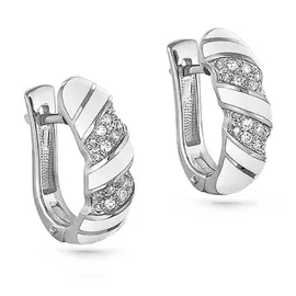 Серьги с английским замком из золота 12-1590-1010