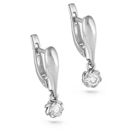 Серьги с английским замком из золота 12-1712-1000