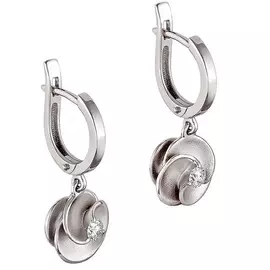 Серьги с английским замком из золота 12-1718-1000
