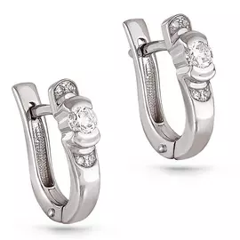 Серьги с английским замком из золота 12-1723-1000