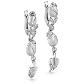 Серьги с английским замком из золота 12-1740-1000
