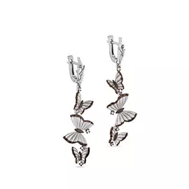 Серьги с английским замком из золота 12-1742-1000