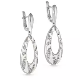 Серьги с английским замком из золота 12-1763-1010