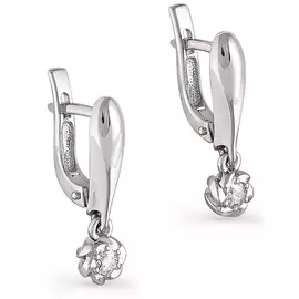 Серьги с английским замком из золота 12-1767-1000