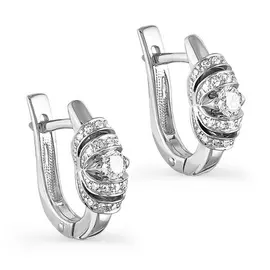 Серьги с английским замком из золота 12-1771-1000