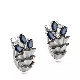 Серьги с английским замком из золота 12-1777-1100