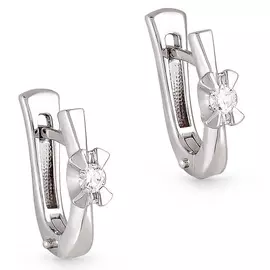 Серьги с английским замком из золота 12-1786-1000
