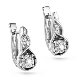 Серьги с английским замком из золота 12-1791-1000