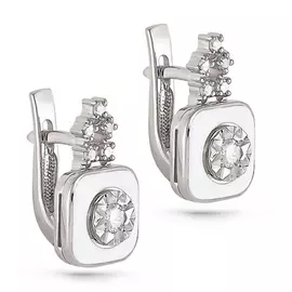 Серьги с английским замком из золота 12-1803-1010