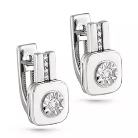 Серьги с английским замком из золота 12-1804-1010