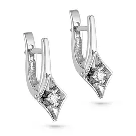Серьги с английским замком из золота 12-1823-1000