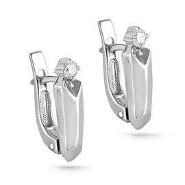 Серьги с английским замком из золота 12-1824-1000