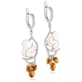 Серьги с английским замком из золота 12-1826-1010