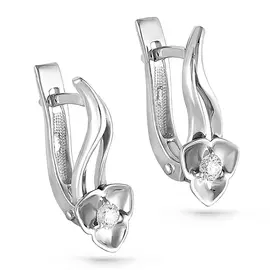 Серьги с английским замком из золота 12-1872-1000