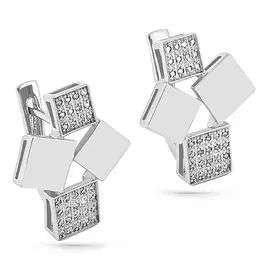 Серьги с английским замком из золота 12-1922-1000