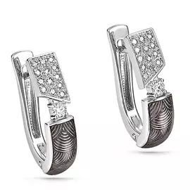 Серьги с английским замком из золота 12-1925-1019