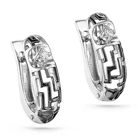 Серьги с английским замком из золота 12-1933-1000