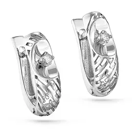 Серьги с английским замком из золота 12-1937-1000