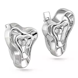Серьги с английским замком из золота 12-1999-1000