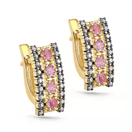 Серьги с английским замком из золота 12-21026-1100