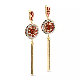 Серьги с английским замком из золота 12-2648-3514