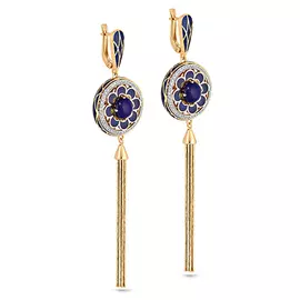 Серьги с английским замком из золота 12-2648-3607