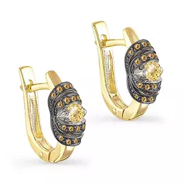 Серьги с английским замком из золота 12-2771-9200