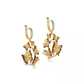 Серьги с английским замком из золота 12-2788-1000