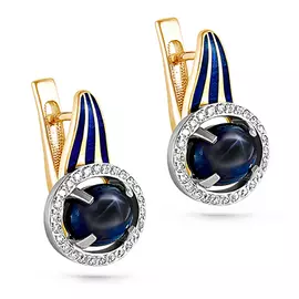 Серьги с английским замком из золота 12-2808-1407