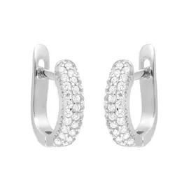 Серьги с английским замком из серебра MP-E00873-X-W-X-X-W