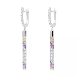 Серьги с английским замком из серебра MP-E00899-X-W-X-X-M2