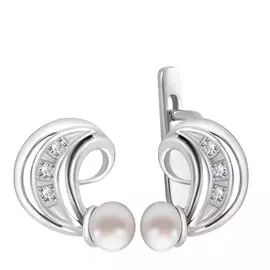 Серьги с английским замком из золота 1Ж20061-141