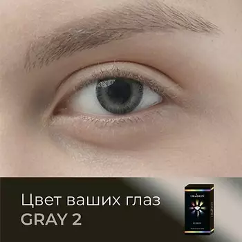 OKVISION Цветные контактные линзы Fusion Gray (2)