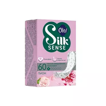 OLA! Silk Sense Light Ежедневные женские ультратонкие прокладки мультиформ, аромат Белый пион 60.0