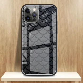 Стеклянный чехол с принтом змеиной кожи для Apple iPhone 14 13 Pro 11 12 7 8 Plus SE 2022 XR X XS Max 6 6S, закаленный чехол для телефона iPhone 14 Plus