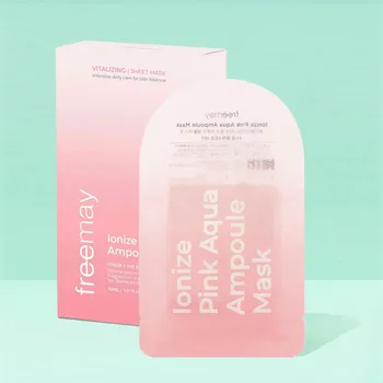 FREEMAY Ионизирующая ампульная маска - 1 упаковка (10 шт), Увлажнение, Kbeauty, корейская косметика, пробник Aqualing