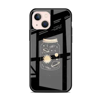 Стеклянный чехол для Apple iPhone 14 13 11 12 Pro 7 XR X XS Max 8 6 6s Plus SE 2022 13Pro закаленный телефон Tampa Astronaut Spaceship iPhone 7Plus(8 Plus)