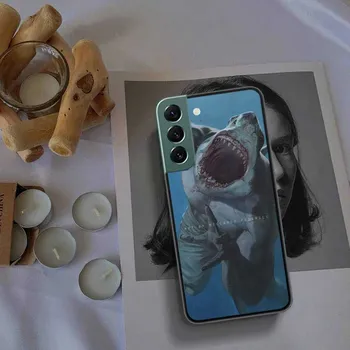 Чехол для телефона «Человек-тигровая акула-гибридная акула-воин» для Samsung A02 A03 A03S A04 A04S Galaxy A55 A35 A25 A15 S10 Lite A9 A8 A7 A6 Samsung S7 Edge