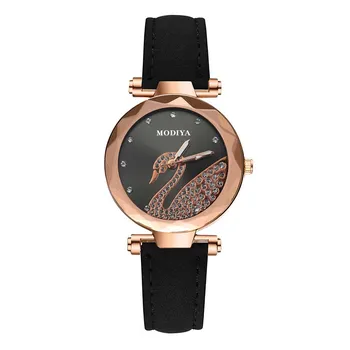 Новые женские часы Swan Hot Style Starry Sky с замшевым матовым ремешком и подарочной коробкой