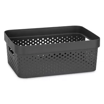корзина CURVER Infinity 36х27х14см 11л пластик темно-серый
